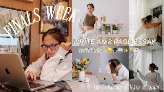 COLLEGE FINALS WEEK : day in my life | The University of Texas at Austin