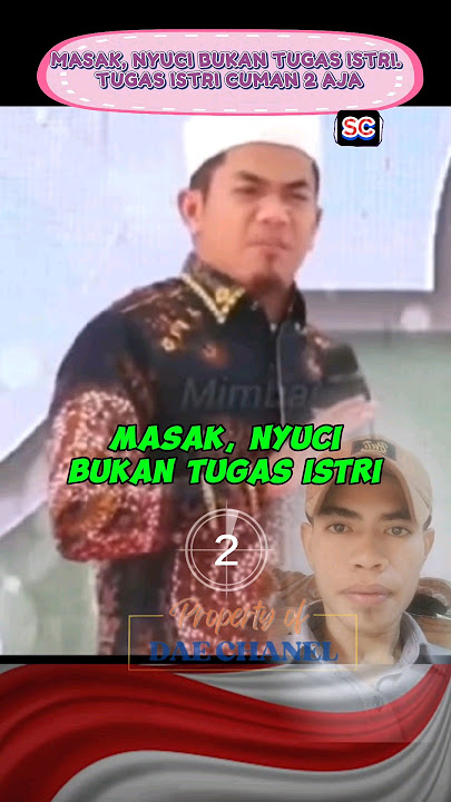 MASAK, NYUCI, NGURUS RUMAH BUKAN TUGAS ISTRI. #ceramah #lucu #islam #istriidaman #indonesia
