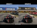 Forza motorsport 2023  maple valley comparison update 7 vs update 8