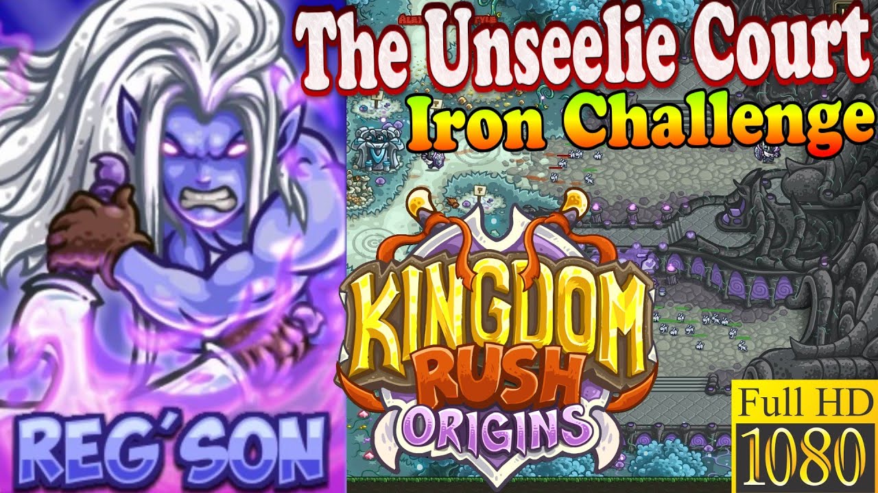 Kingdom rush origins hd - неблагой придворный железный (уровень 11) герой рег'сон