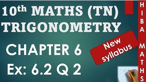 10th maths chapter 6 exercise 6.2 question 2 tn samacheer hiba maths