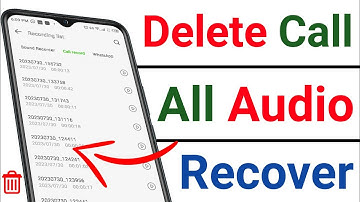 delete call recording recovery kaise kare