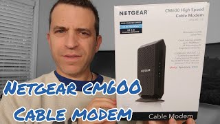 Netgear CM600 High Speed Modem Testimonial and Test