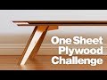DIY Coffee Table Using One Sheet of Plywood | Woodworking