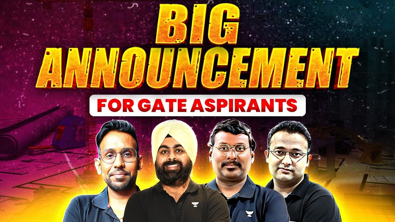 BIG ANNOUNCEMENT :🔥| GATE 2025 CRASH COURSE | GATE THROUGH QUESTIONS | Unacademy GATE CIVIL