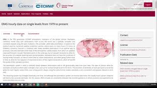 ERA5 - ECMWF Dataset Download by Python
