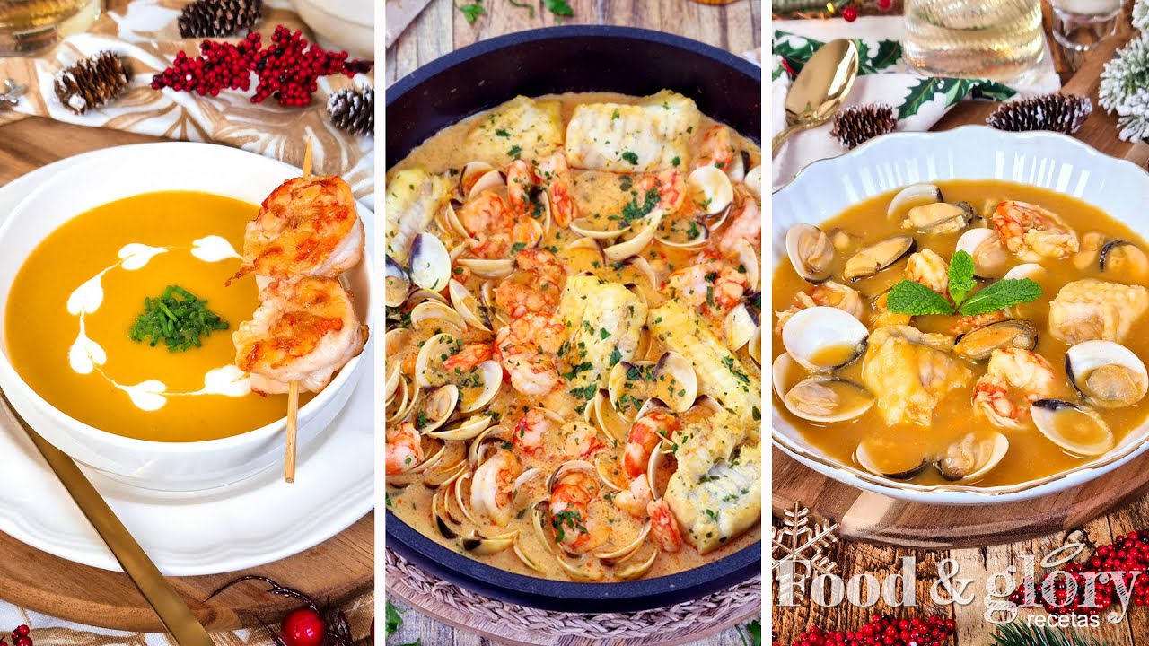 🦐 3 Recetas de Pescado y Marisco para Fiestas que siempre salen bien ✨