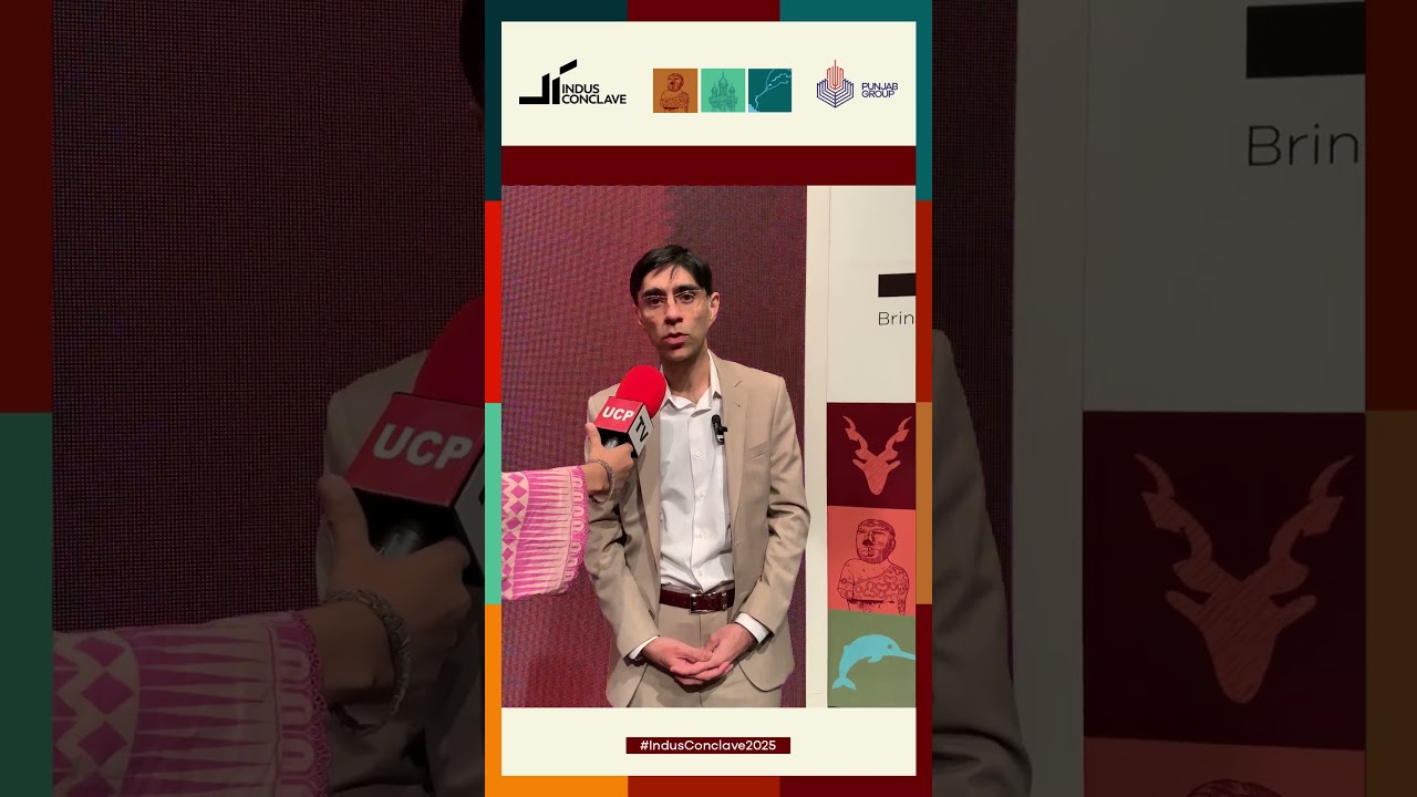 Dr. Moeed W. Yusuf sharing his views on Indus Conclave 2025