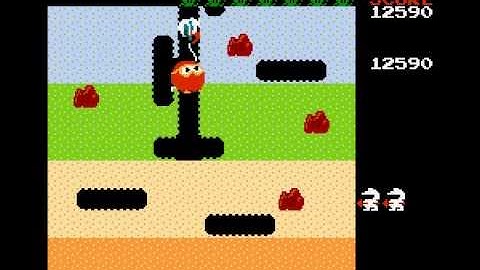 Dig Dug (NES / Nintendo) - Gameplay