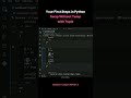 Season 1 Lesson 18 Part 2   Your First Steps in Python Swap Without Temp with Tuple edited