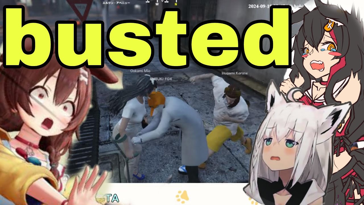 Korone Went Berserk After Caught Mio And Fubuki Cheating | GTA V [Hololive/Sub]