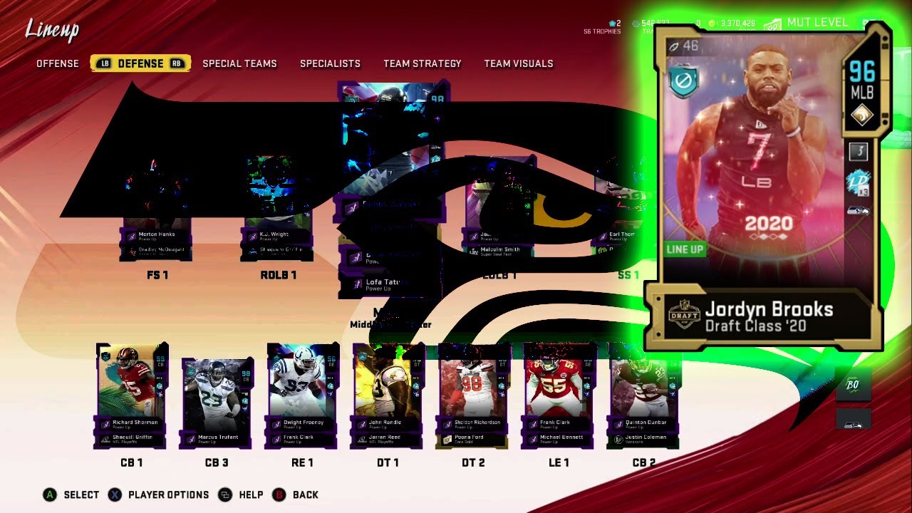 MADDEN 20 SEAHAWKS 1st ROUND PICK JORDYN BROOKS MAKES HIS DEBUT SEAHAWKS THEME TEAM EPISODE