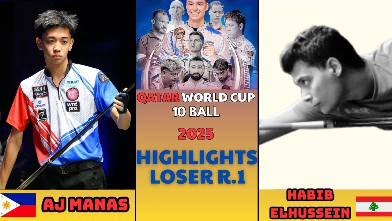 HIGHLIGHTS | AJ MANAS - HABIB ELHUSSEIN | QATAR WORLD CUP 10 BALL 2025