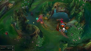 Varus 1v3 triplekill Elise Ashe Maokai when caught in jungle