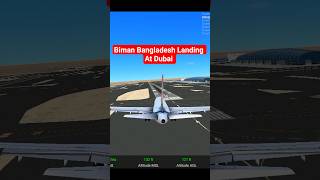 Biman Bangladesh Landing at Dubai in ( RFS ) Real Flight Simulator #shorts #aviation #headlight #rfs