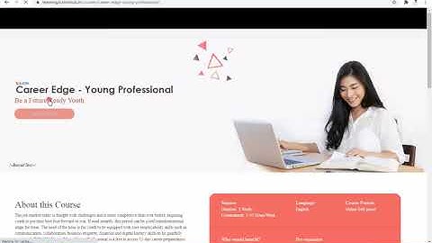 TCS iON Free Certification on Career Edge for Young Professionals