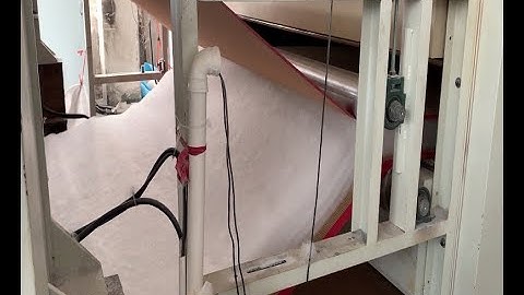 Thermal bonded polyester wadding production line