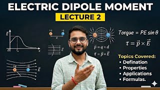 #class12physics #physicsclass12 #electrostatics #electricdipole #workdone #rotatingdipole #cuet 