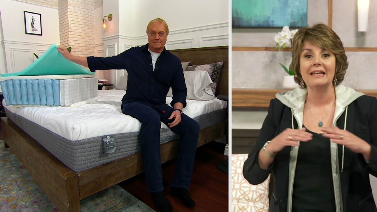 Scott Living 12" Hybrid Clean Comfort Mattress by Restonic on QVC