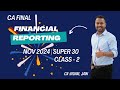 CA Final | Financial Reporting | Class 2 | Live | Nov 24 | Vishal Jain