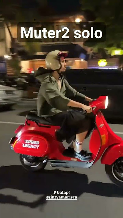 sintya marisca keliling solo dengan vespa #sintyamarisca #abidzar