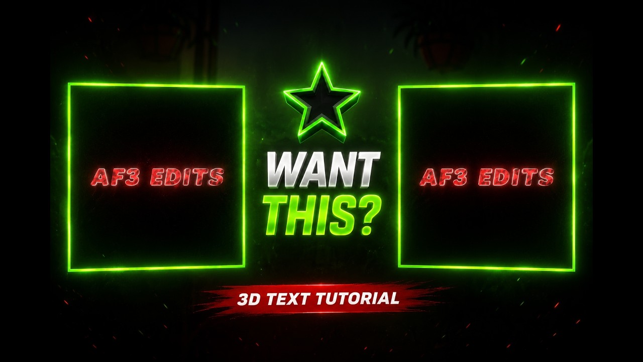 How To Make 3D Text | After Effect Tutorial - YouTube