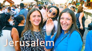 The Mahane Yehuda Market is the largest market in Jerusalem. Bazaar ambience.
