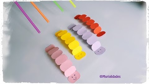 🐛  CARRERAS DE GUSANOS DE PAPEL, CREALO EN 1 MINUTO