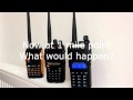 Baofeng UV82 GT3 Wouxun UV8D VHF vs UHF Range Test Part 2 Receive