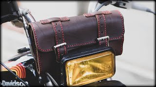 Making a Leather Tool Roll for Bikes