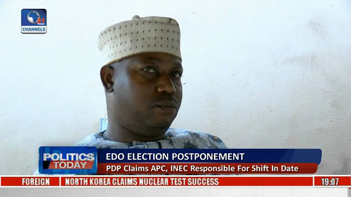 Edo Guber Polls: PDP Claims APC, INEC Behind Shift In Date