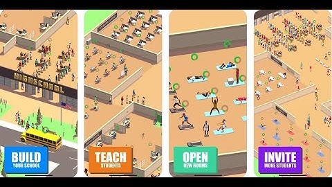 Idle School 3d - Tycoon Game - Gameplay IOS & Android