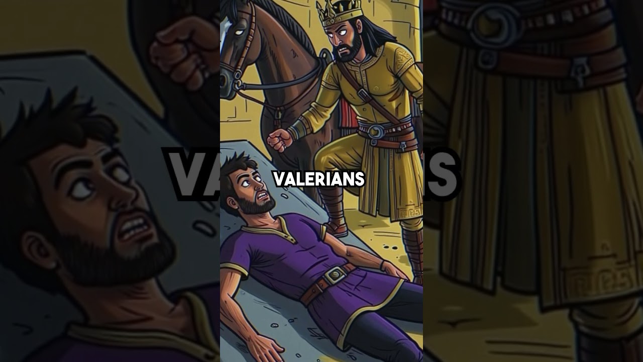 Roman Emperor Used as Human Footstool by Persian King