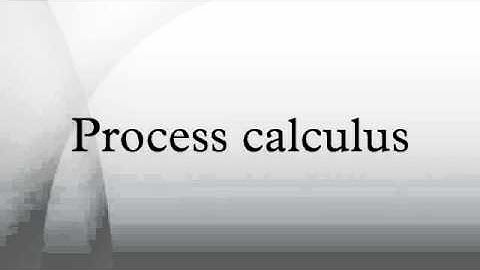 Process calculus