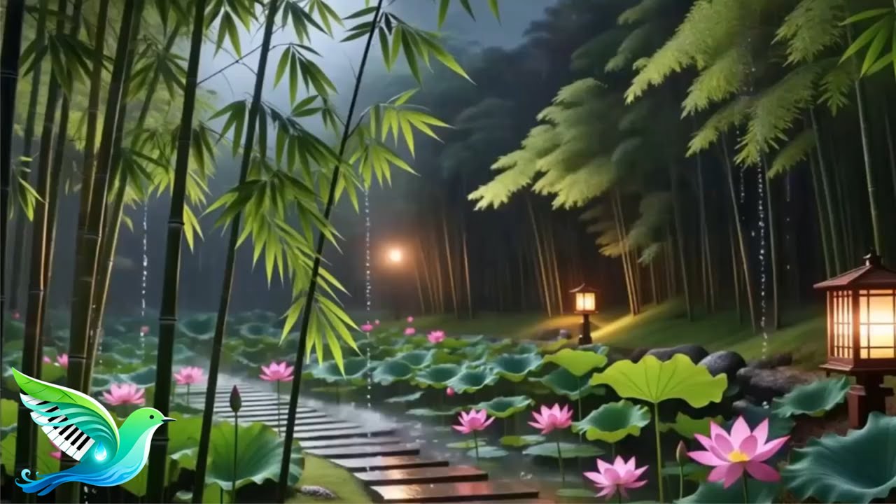 Healing Piano Music with Cozy Rain Atmosphere 🌙 guiding You Toward Deep Sleep and Stress Relief