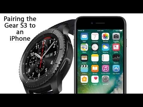 Samsung Gear S3 with an iPhone 