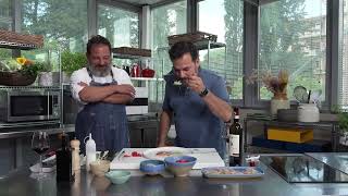 Bonacchi - Chianti Classico 2022 con trota marinata, anguria, cetriolo e yogurt