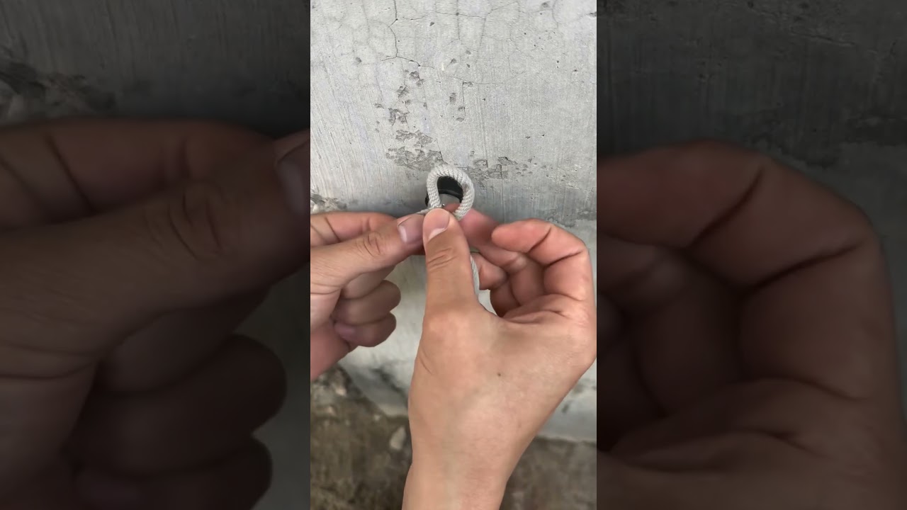 Easy & Secure Rope Knot Around Screw/Pole: Quick DIY 
