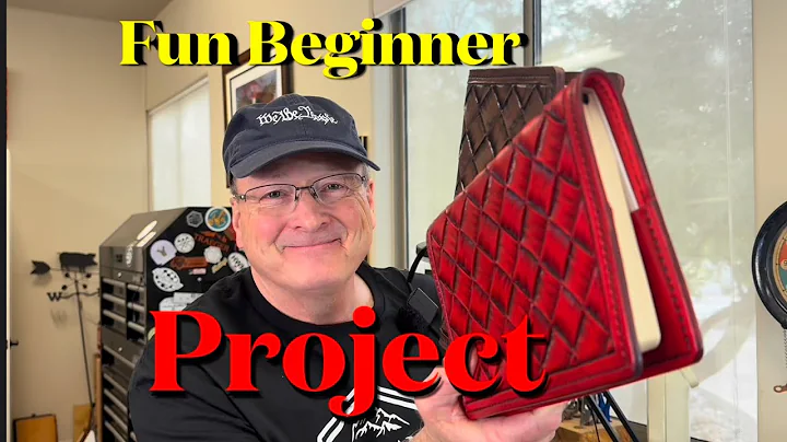 Tooled Leather Journal Cover | Tooled Basket Weave Pattern | Tooled Leather Book | Tooling Leather