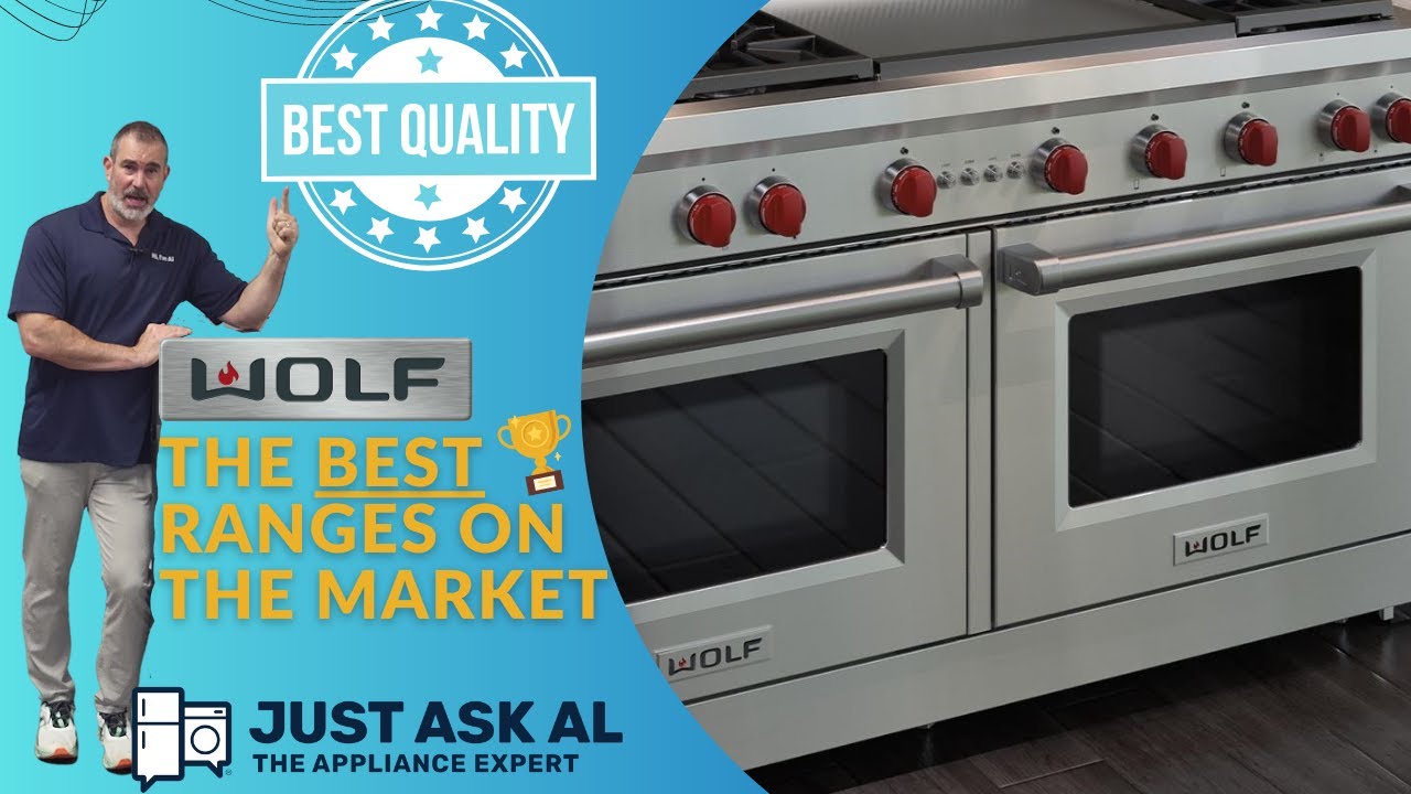 GR606DG Wolf 60 Gas Range - 6 Burners and Infrared Dual Griddle