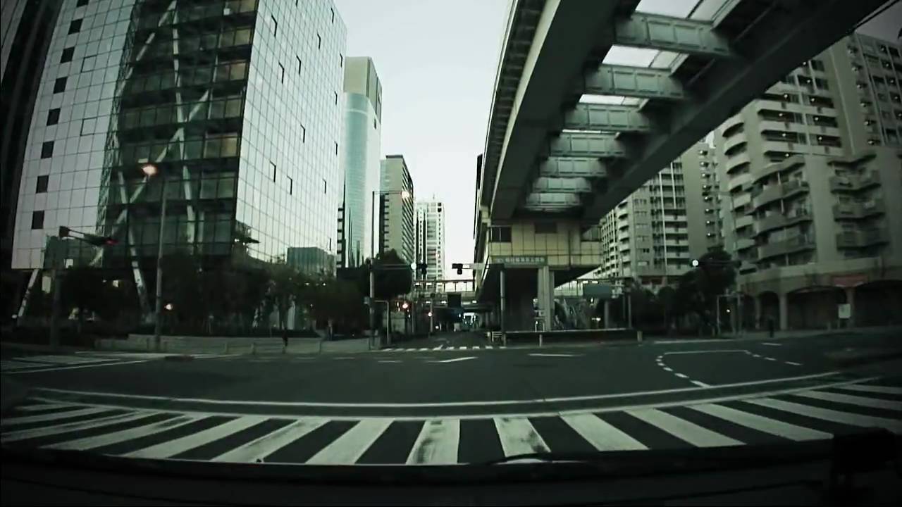 (HD) Morning drive in Tokyo 10 -早朝のゆりかもめ沿線ドライブ ２周目-