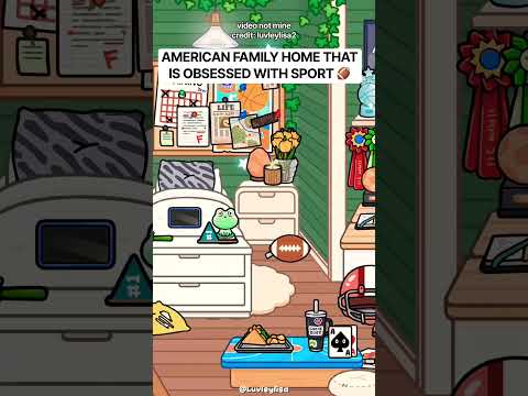 SPORTY TEENAGER 🏈 ROOM IDEAD FOR YOUR TOCABOCA GAME 🤎 credit: luvleylisa2