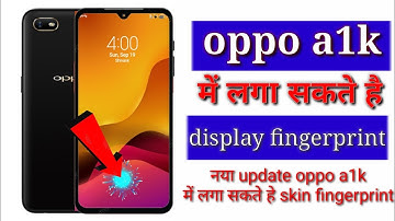 Oppo A1K Fingerprint Lock Settings