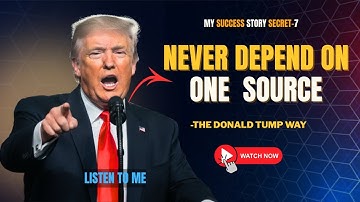 Donald Trump’s Secret Rule | NEVER Depend on One Source 💰 | The Millionaire Mindset