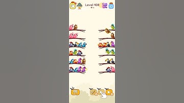 bird sort color game level 408 #games #birdsortcolor #gameplay #gamedesign
