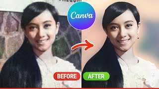 Cara edit foto BURAM jadi JERNIH di Canva | Restorasi Foto Jadul screenshot 4