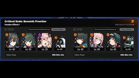 Zenless Zone Zero - Shiyu Defense 1.5.2 - Critical Node 7 S clear (Zhu Yuan & Miyabi Team)