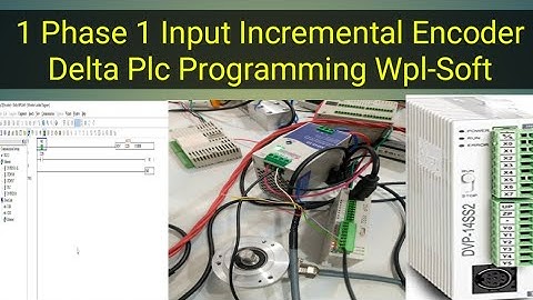 1 Phase 1 Input Incremental Encoder Delta Plc Programming Wpl-Soft
