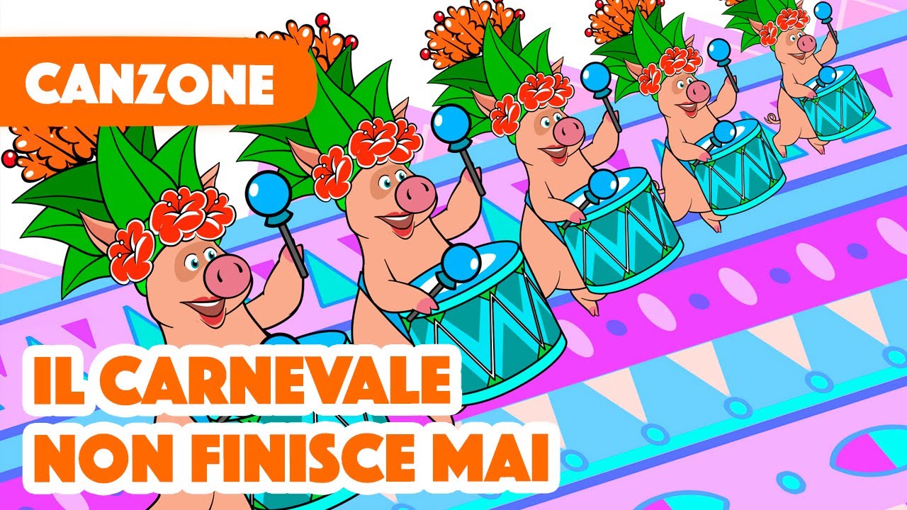 Masha e Orso 🇧🇷 Il Carnevale non finisce mai 🎵E' sempre Carnevale 💃 Le Canzoni Di Masha
