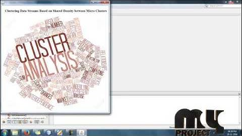 Clustering Data Streams Based on Shared Density-Micro-Clusters | Final Year Projects 2016 - 2017